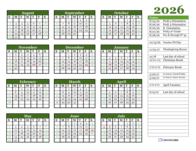 calendar
